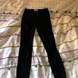 PAIGE Jeans - Black with holes